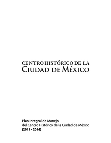 Plan Integral del Centro Histórico